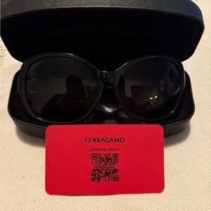 Salvatore Ferragamo Black Sunglasses